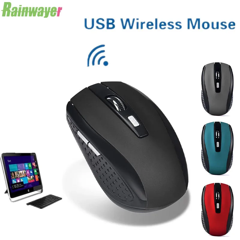 Mouse Raton Gaming 2.4GHz Wireless USB Receiver Pro Gamer For PC Laptop Desktop Computer Mice computer | Компьютеры и офис