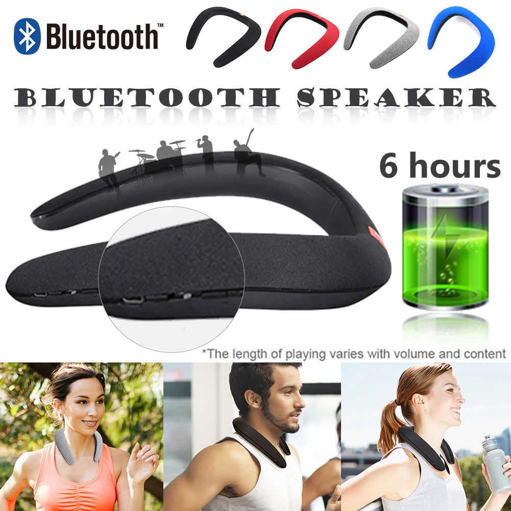 Bluetooth динамик портативный динамик музыкальный шейный Bluetooth стерео переносной динамик сабвуфер Bluetooth спортивный беспроводной динамик