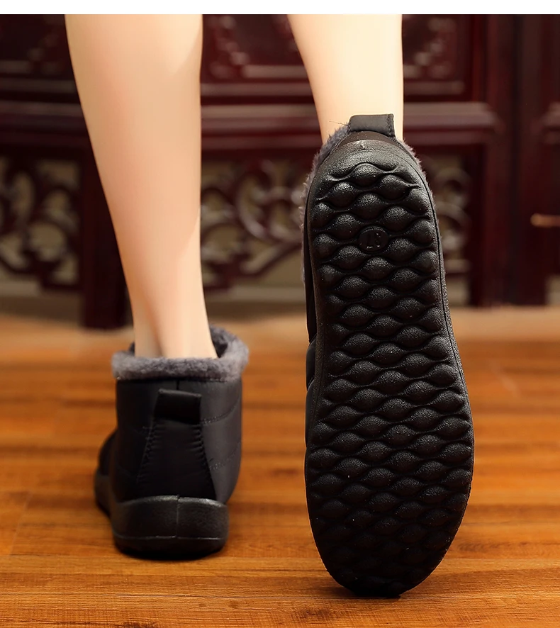Женские ботинки; модная зимняя обувь для женщин; botas Mujer; водонепроницаемые зимние ботинки; черные зимние ботинки; женские зимние кроссовки