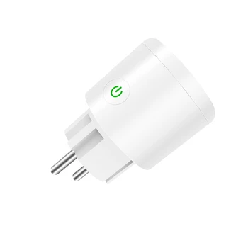 

HOT-Smart Plug EU WiFi Socket 16A Timing APP Control Via for IOS Android Phone Works with Alexa Google Home Mini Voice Control E
