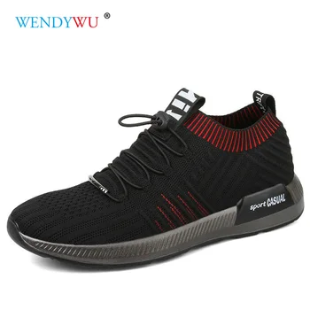 

Summer Men Socks Sneakers Beathable Mesh Male Casual Shoes Lace up Sock Shoes Loafers Boys Super Light Sock Trainers JH256