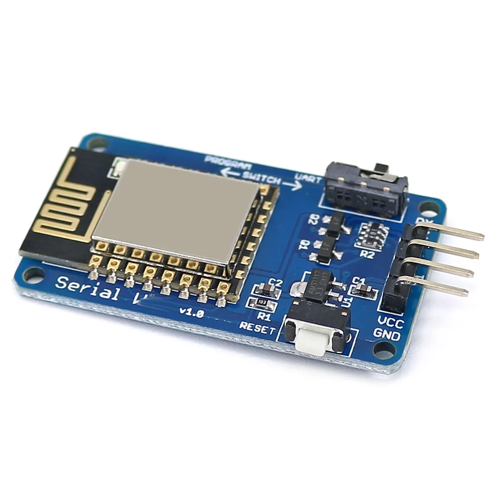 OPEN-SMART Serial Wireless ESP12 Module ESP8266 ESP 12 12E Transceiver Adapter Board for WiFi-compatible 3.3V / 5V for Arduino