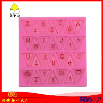 

than Triangular Small Lettered Fondant Silicone Mould DIY Cake Decoration Mobile Phone di jiao mo Gypsum Mold