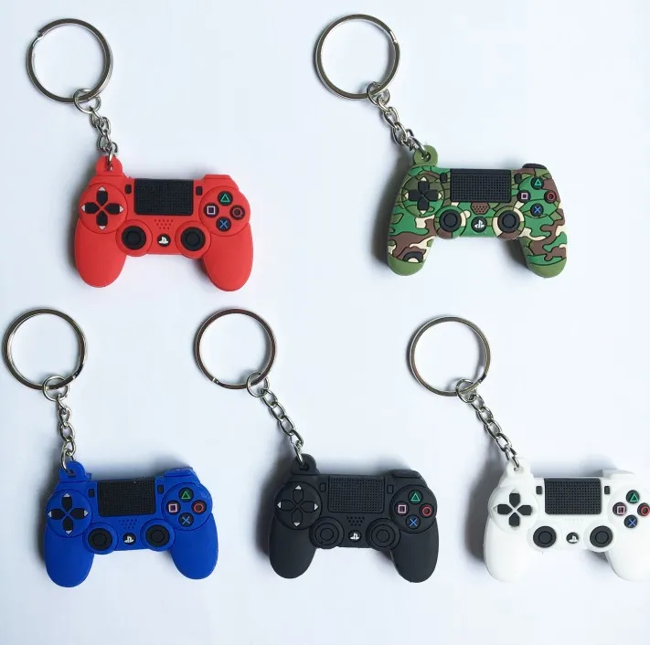 

Switch Game Machine Key Chain Fashion Stereo Cartoon PS4 Game Console Key Ring Childhood Exquisite Bag Car Pendant Fun Gift 2020