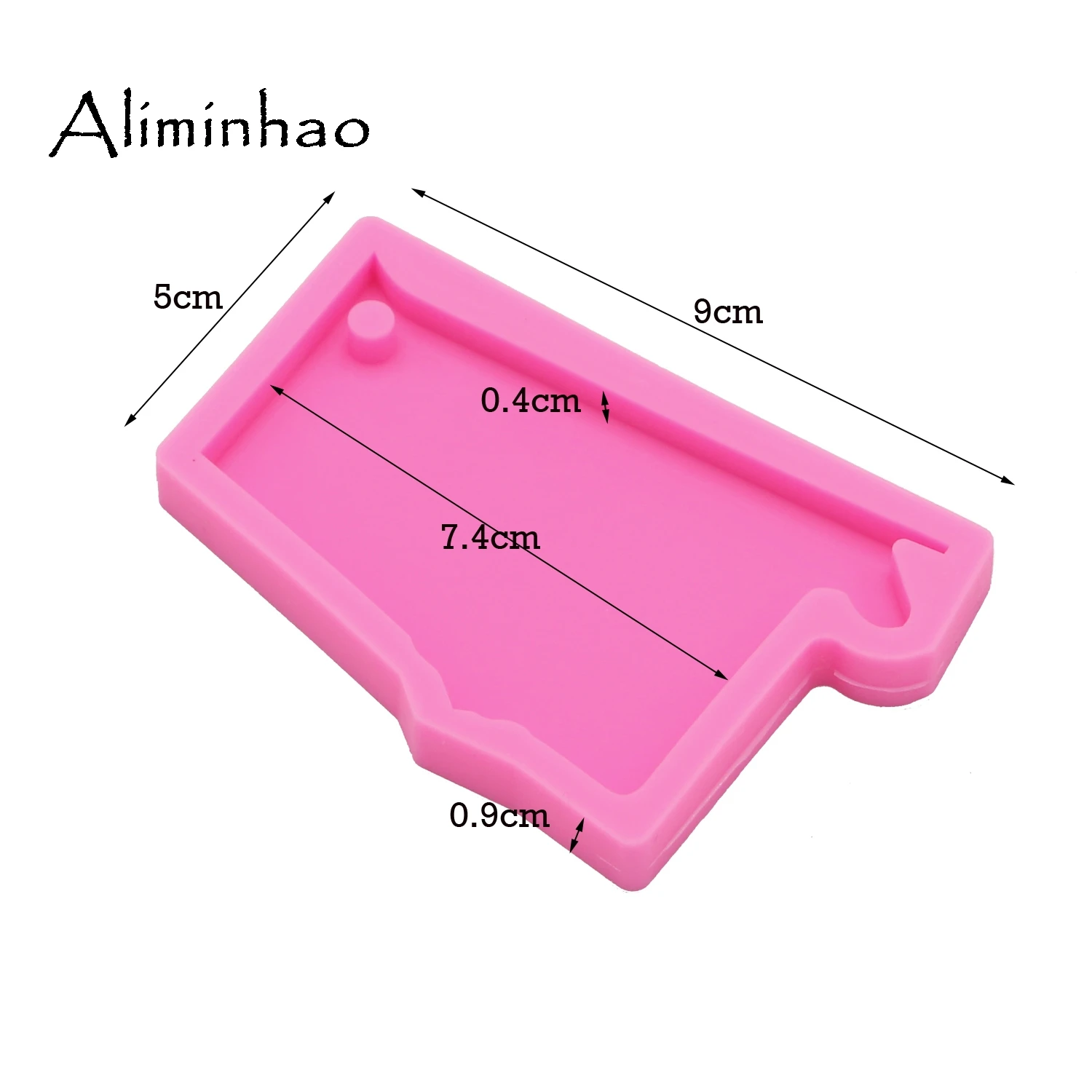 DY0200 Shiny Alabama State keychains mold Pendant Polymer Clay DIY Jewelry Making glitter epoxy Key Chain Silicone Resin mold