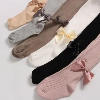 

Fashion Comfort Kids Girls Solid Color Tights Pantyhose Bow Leggings Hosiery Stockings Toddler Skinny Pants колготки женские