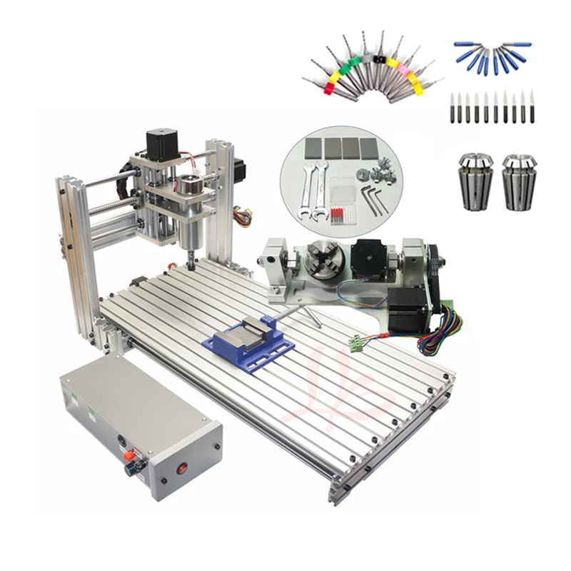 DIY CNC 3060 гравировальный станок 400 Вт фрезерный по дереву 6030 шариковый винт для