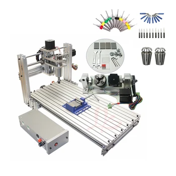 

DIY CNC 3060 Engraving Machine 400W Wood Milling Router 6030 Ball Screw Cutting Engraver Lathe Frame 3 4 5 axis with ER11 drills