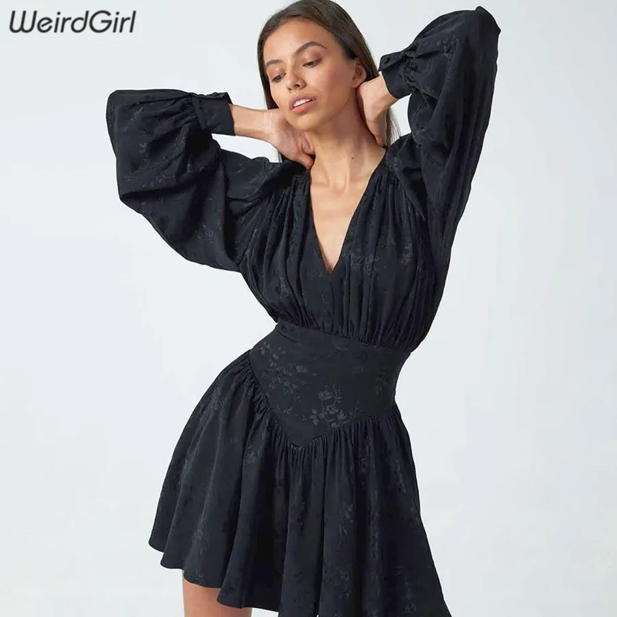 Женское платье в стиле ретро Whatiwear французское свободное пикантное приталенное с