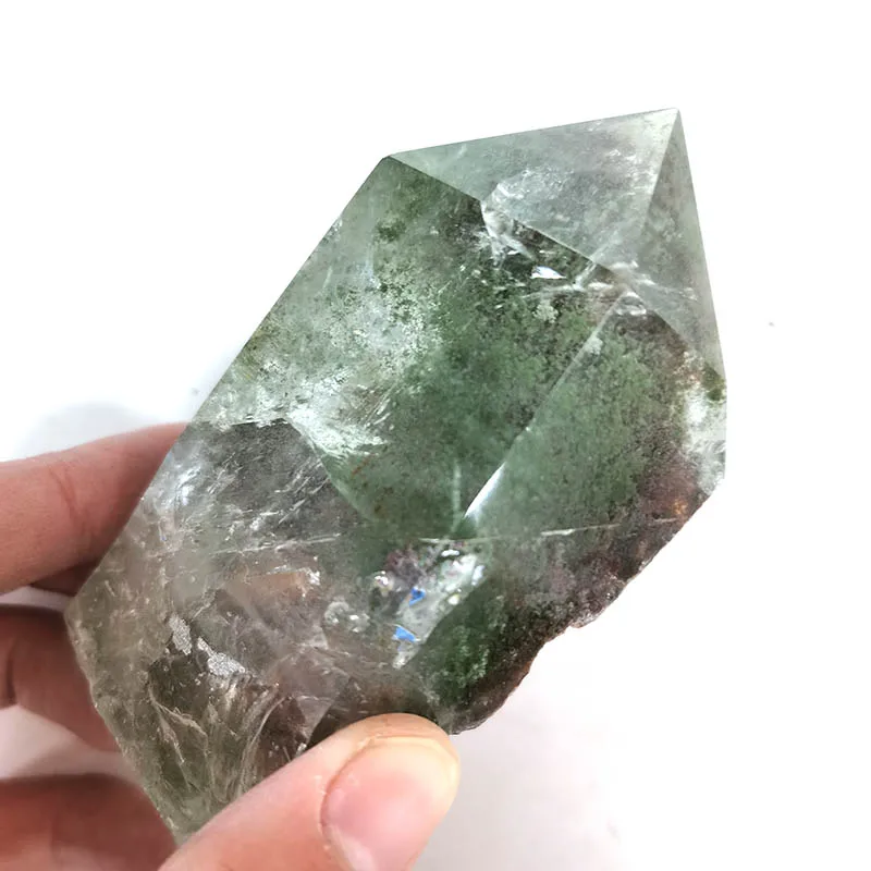 Натуральный призрак Хрустальная башня Wicca Декор Исцеление духовная медитация Камень Натуральный остров Phantom Cristal Naturelle Cristaux XSY