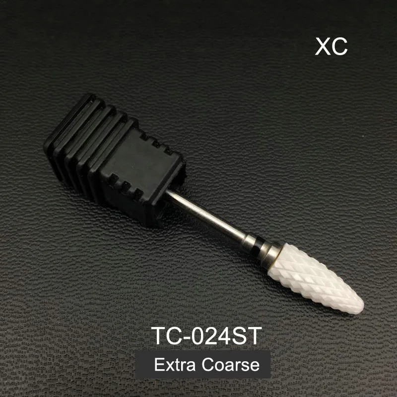 TC-024ST RIKONKA 1 шт. керамические сверла для ногтей фрезы для Электрический маникюр ногтей дрель маникюрный станок аксессуары пилки для ногтей инструмент - Цвет: TC-024ST