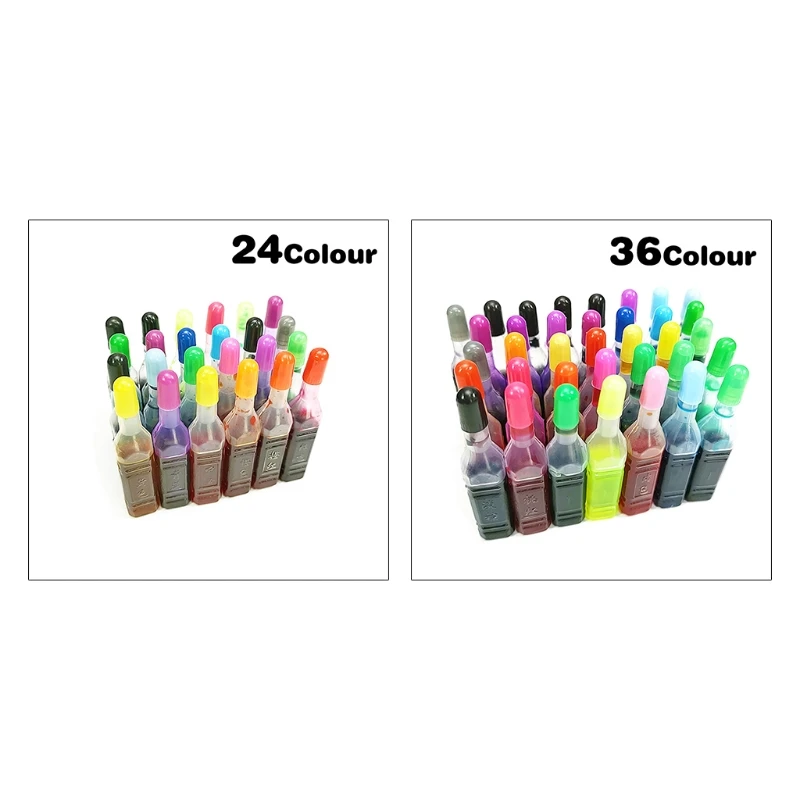 

24/36 Colors Pigment DIY Slime Epoxy Resin Ink Dye Ink Crafts Coloring Colorant