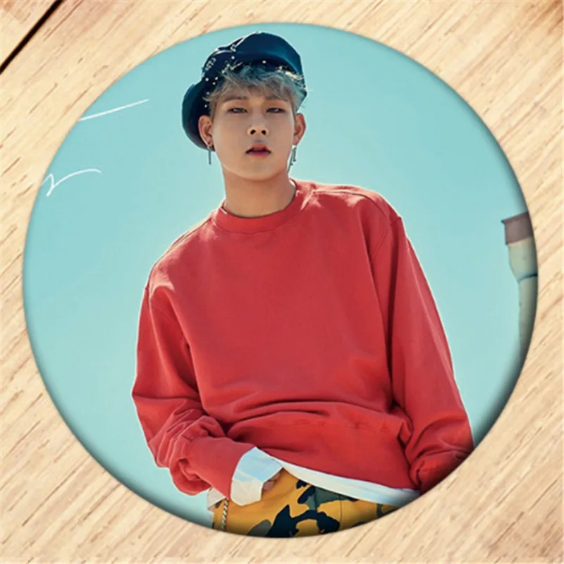 Kpop Monsta x Shownu I.M брошь значки для одежды украшение для рюкзака ювелирные изделия B057 - Окраска металла: 12