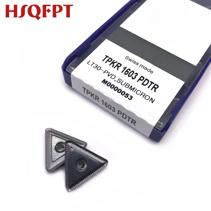10 шт. TPKR1603 PDTR LT30 фреза Инструменты долбежные плеча карбида вставки CNC обрабатывающий центр точности полуотделки