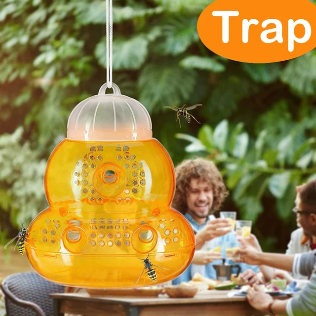 Tök Méh Palack Darázs Csapda Újrahasznosítható Kültéri Lógó Légycsapdák Fogó Méhész Ketrec Berendezések Szerszámok - Image 4