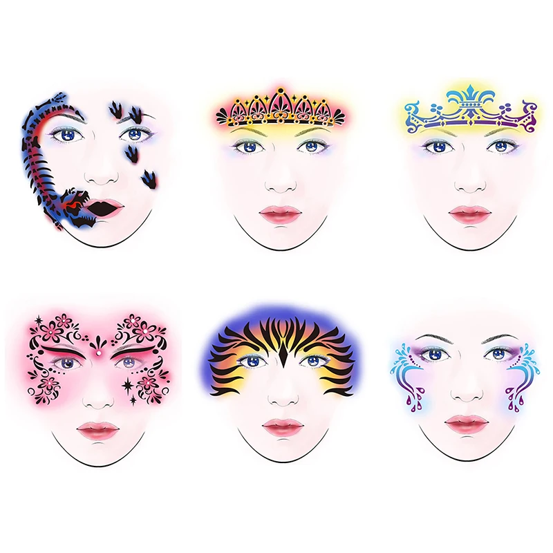 Easy Face Paint Templates