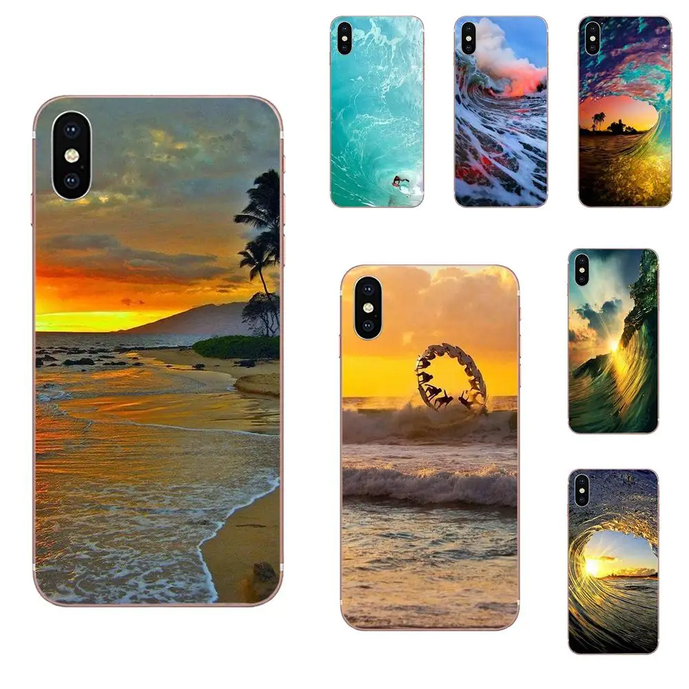 

For Galaxy Alpha Note 10 Pro A10 A20 A20E A30 A40 A50 A60 A70 A80 A90 M10 M20 M30 M40 Unique Surfing In Hawaii Ocean Scene