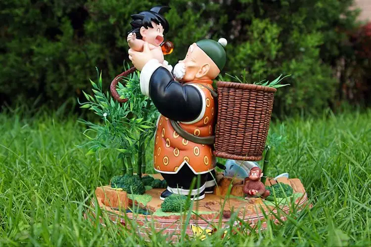 Dragon Ball Сон Гоку с дедушкой смолы фигурки коллекционеров GK статуя 1/6