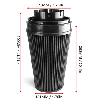 

Popular China Supplier Car Accessories 4" Cold Air Intake Pipe Heat Shiel 50*29*18cm