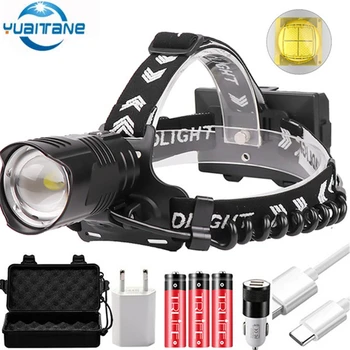 

Ultra bright LED Headlamp XHP90.2 USB Rechargeable XHP70.2 Fishing Headlight Torch Headlamp hunting Camping Head light lanterna