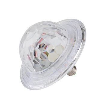 

E27 LED music flying saucer light, built-in audio bass and treble adjustable, 7-color strobe playback music