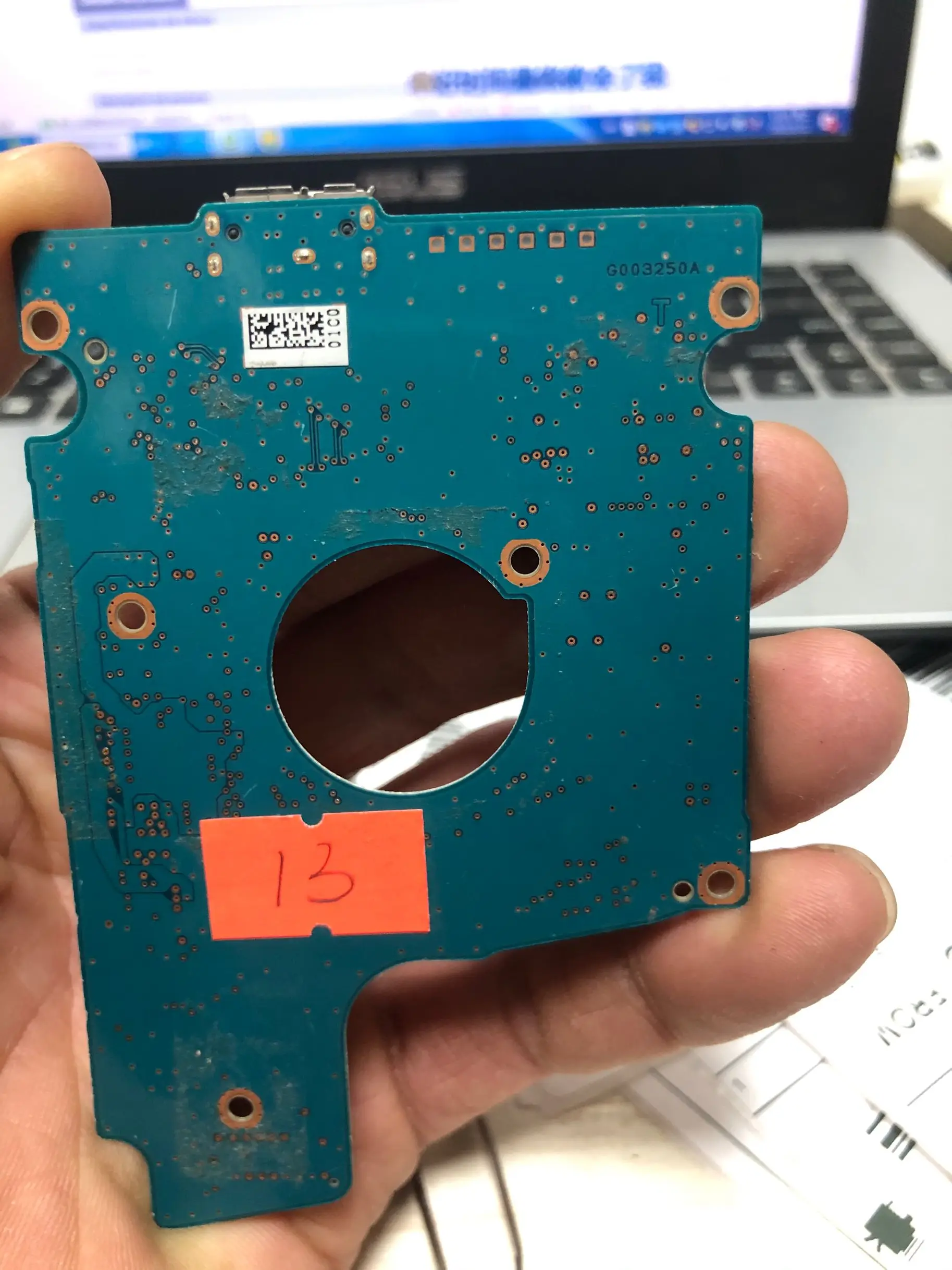 Pwb Hdd da Placa do Pwb do Motorista Rígido de Usb 3.0 Mq01abc150 Mq01abc100 Mq01ubd050 G003250a