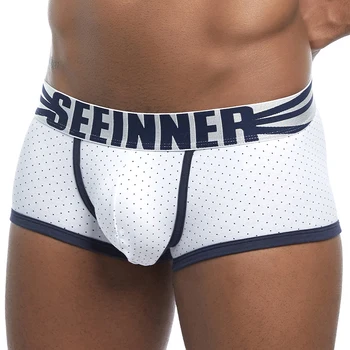 

Male Panties Breathable Boxers Cotton Men Underwear U Convex Pouch Sexy Underpants Printed Homewear Shorts