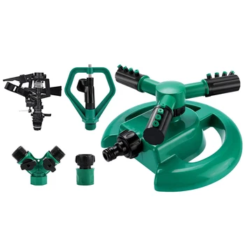 

Garden Sprinkler,Lawn Watering Sprinkler,Automatic 360 Rotating Lawn Sprinkler with a Large Area of Adjustable System