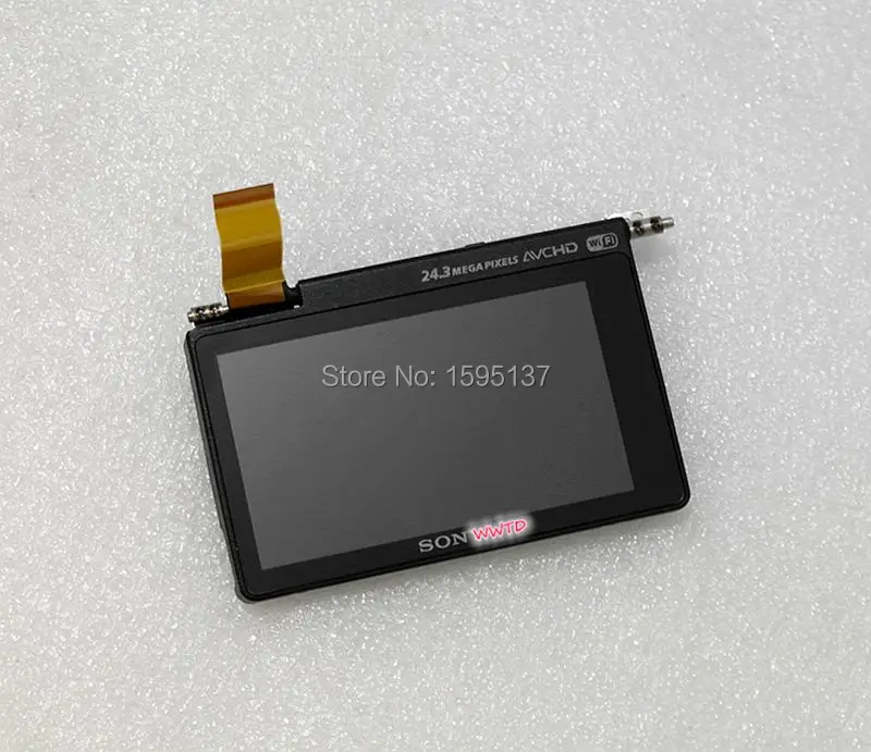 Original Touch LCD Display Screen assy with Shell and LCD Hinge cable repair parts for Sony A5100 ILCE-5100 Camera