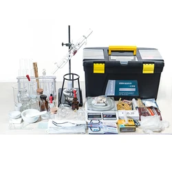 Equipamento experimental químico para estudantes um conjunto de aparelhos de ensino de vidro aparelho de destilação conjunto experimental