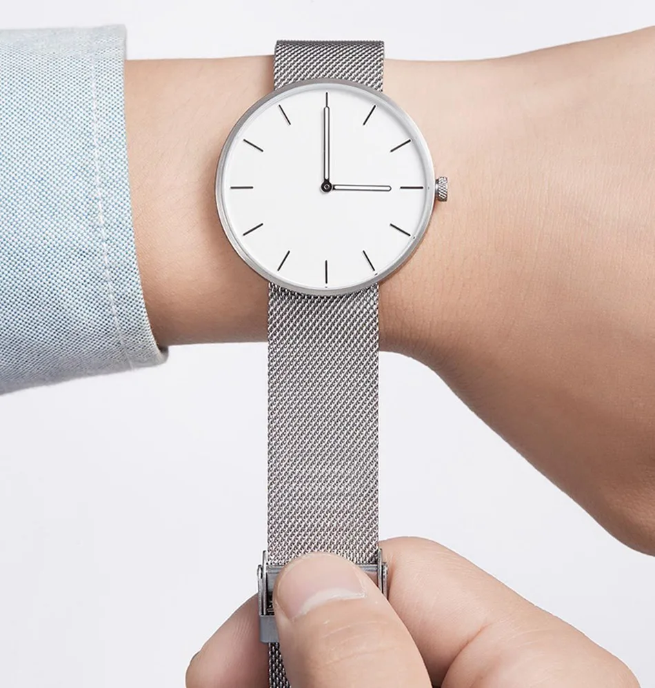 Xiaomi TwentySeventeen Stainless Quartz Couple Wristwatch Men Women Watch Waterproof Steel Strap Bracelet 3ATM Gift For Lover (7)