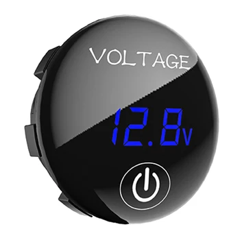 

36mm DC5V-48V Waterproof Voltmeter Gauge LED Panel For Car RV
