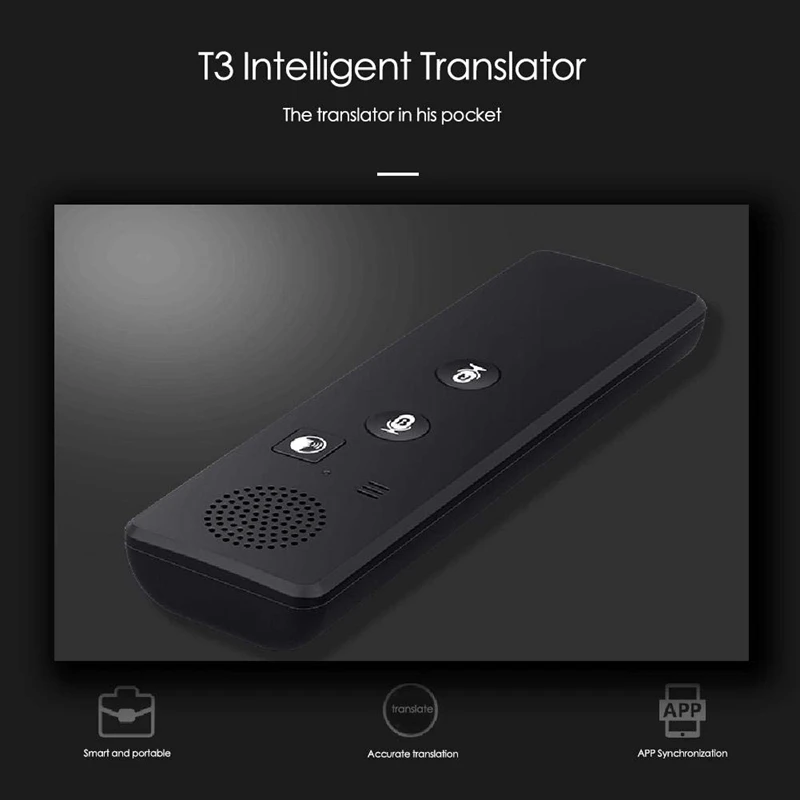 T3 Интеллектуальный переводчик 40 язык голосовой Bluetooth переводное устройство Интеллектуальный голосовой переводчик