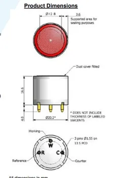 

2112B2055R Carbon Monoxide (CO) Gas Sensor