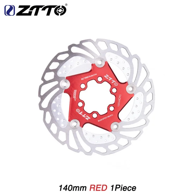 ZTTO Велосипедный тормозной охлаждающий диск плавающий ледяной ротор для горного велосипеда с гравием 203 мм 180 мм 160 мм 140 мм охлаждающий ротор vs RT99 RT86 - Цвет: cooling 140mm red