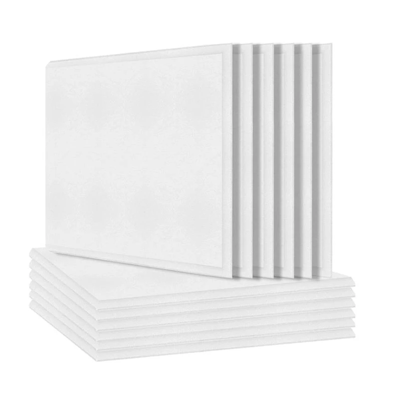 12 Pack Acoustic Panels Sound Proof Padding Beveled Edge Absorbing Panel for Treatment Promotion | Строительство и ремонт