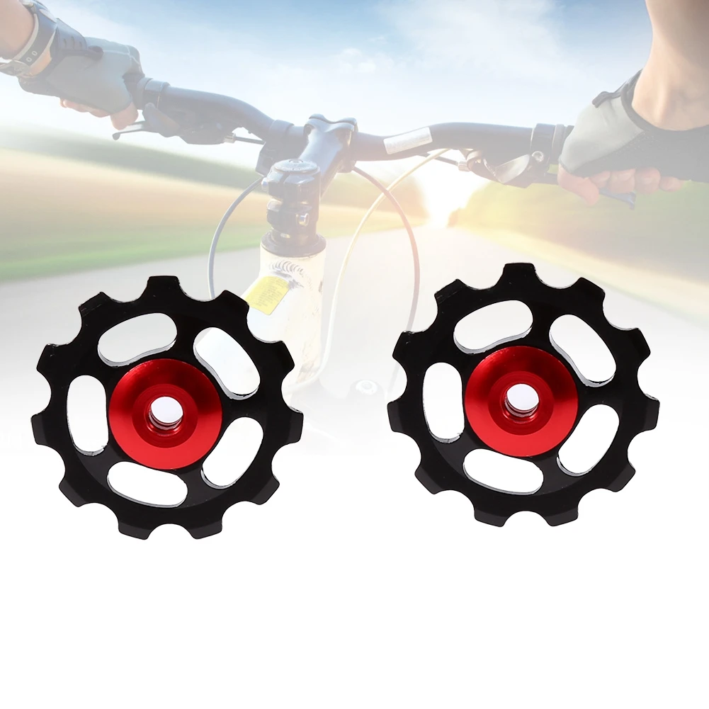 2psc Mountain Bike Road Bike 11T Aluminum Jockey Wheel Rear Derailleur