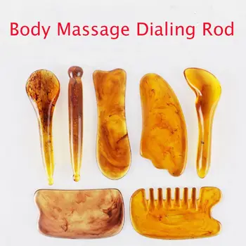 

Natural Resin Amber Massage Scraping Face Neck Beeswax Scraper Massager Scrape Therapy Acupoint Acupressure Health Care