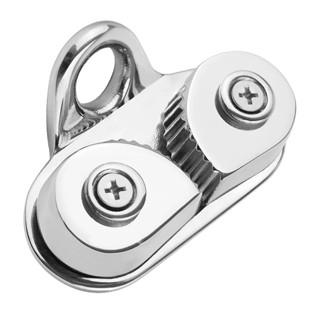 Cam Cleat Ball Bearing Fast Entry Cam Cleat for Sailing Sailboat Kayak, Aluminum