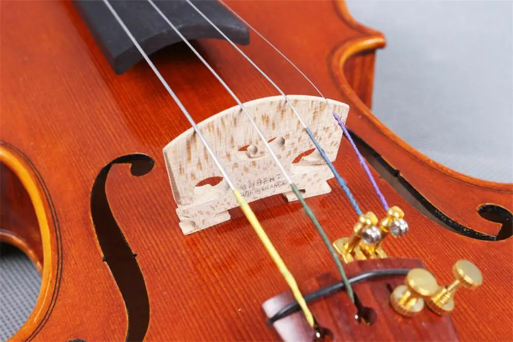 Мастер скрипки 4/4 тигровый клен ручной работы Stradivari Скрипка чехол Лук#414