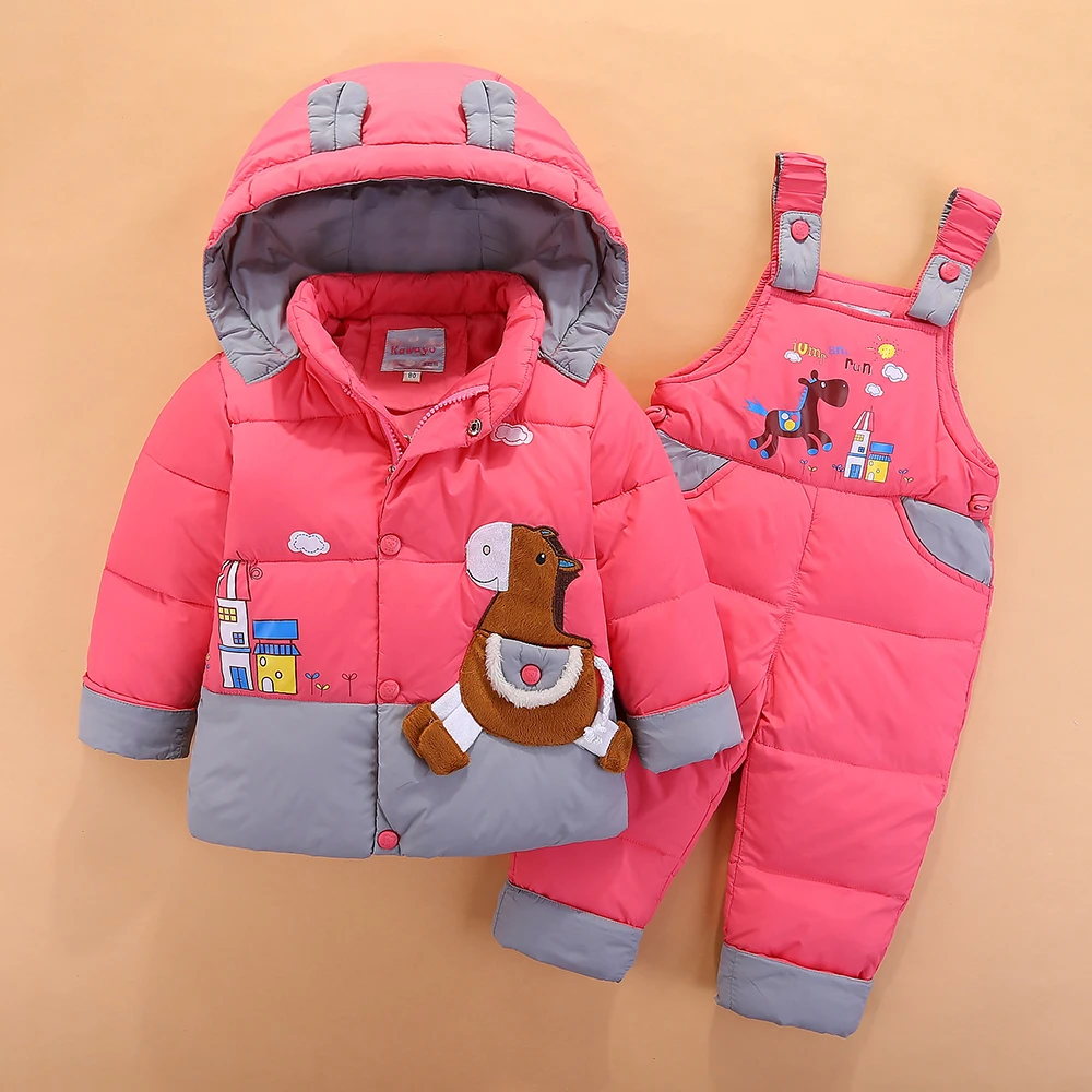 OLEKID 2022 �ܿ� �ҳ� Snowsuit �ĵ� ���־� ���� ���� �Ƶ� ���� ��Ʈ �ҳ� �Ƿ� ��Ʈ �������� 1-4 ��