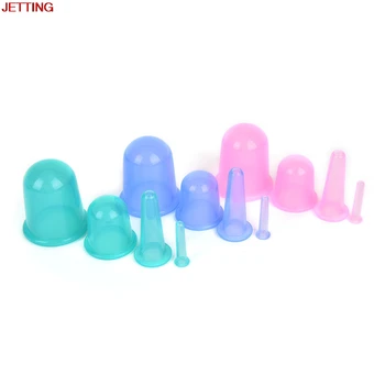 

4pcs Family Body Massage Helper Anti Cellulite Vacuum Silicone Cups Health Care New
