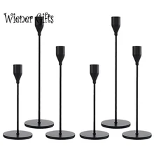 3Pcs/Set Chinese Style Metal Candle Holders Simple Golden Wedding Decoration Bar Party Living Room Decor Home Decor Candlestick