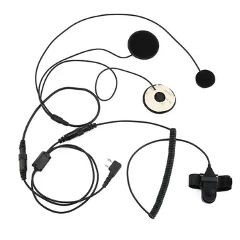 

2 PIN Helmet Portable Motorcycle Race Contact Headset Earpiece For Kenwood Baofeng Wallie Talkie Two Way Radio Hot Drop Shipping
