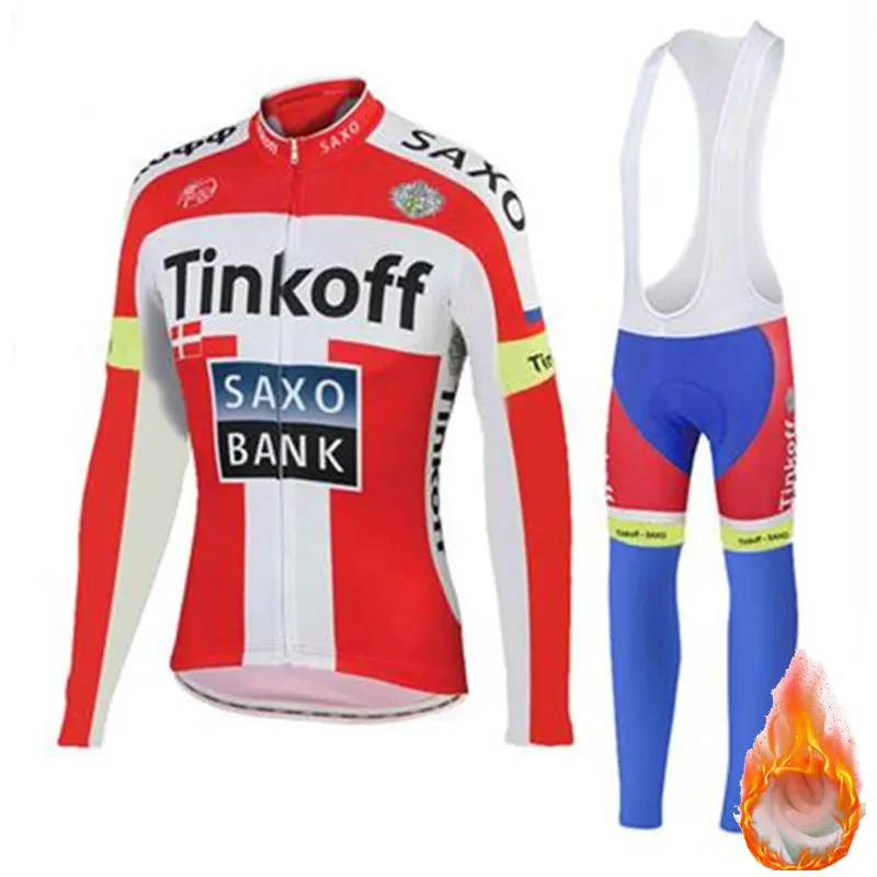 Tinkoff pro Ropa ciclismo, теплый, зима,, теплый, Джерси, мужской, костюм, для верховой езды, комбинезон, комплект, флис, шерсть, Триатлон