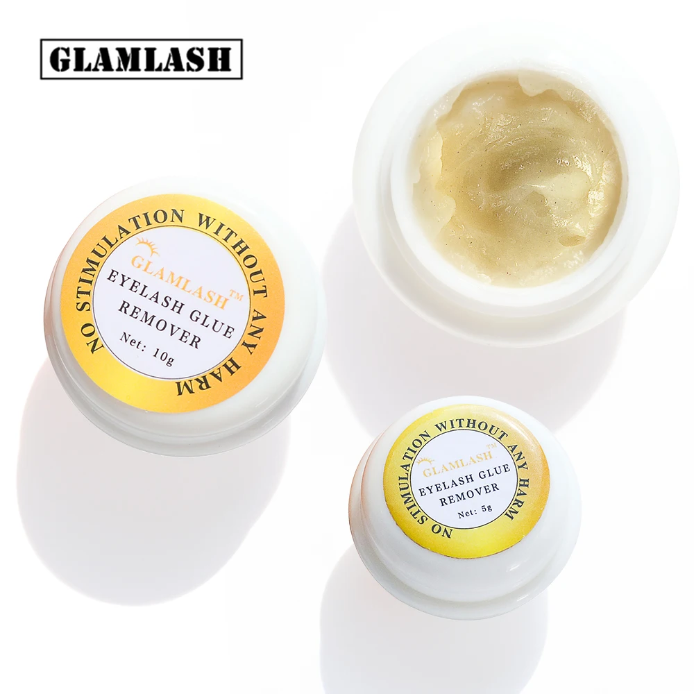 GLAMLASH 5/10/15g Eyelash Extension Glue Remover False Eye lashes Makeup Removers Tool eyelash glue remover cream eyelash glue remover