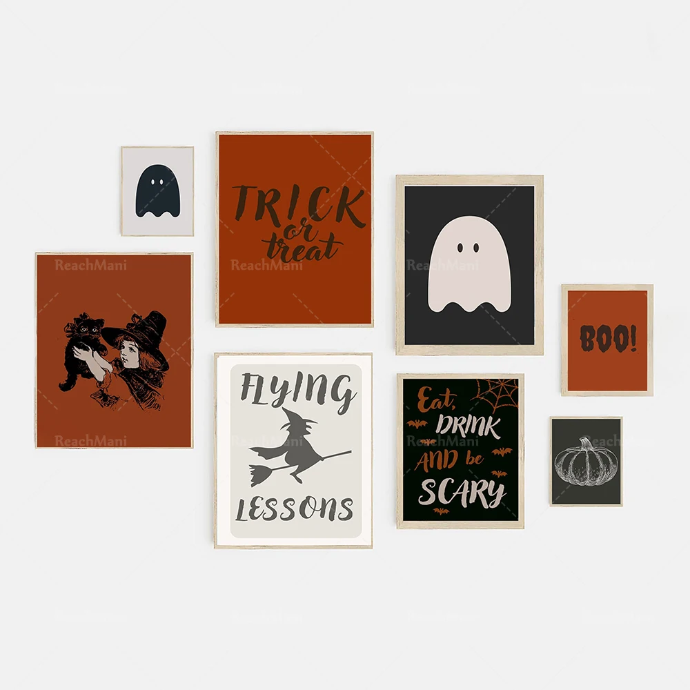 

Halloween prints, Halloween decorations, spooky decorations, fantastic prints, ghost prints, art decoration posters for children