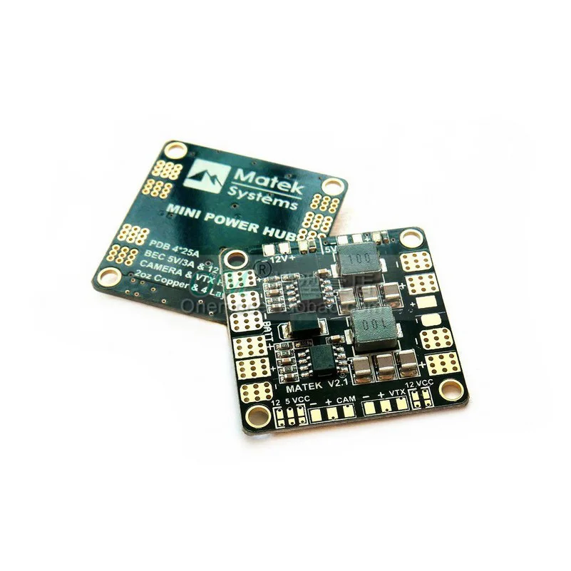 Мини концентратор питания Matek плата распределения PDB с BEC 5 В и 12 для FPV QAV250 ZMR250