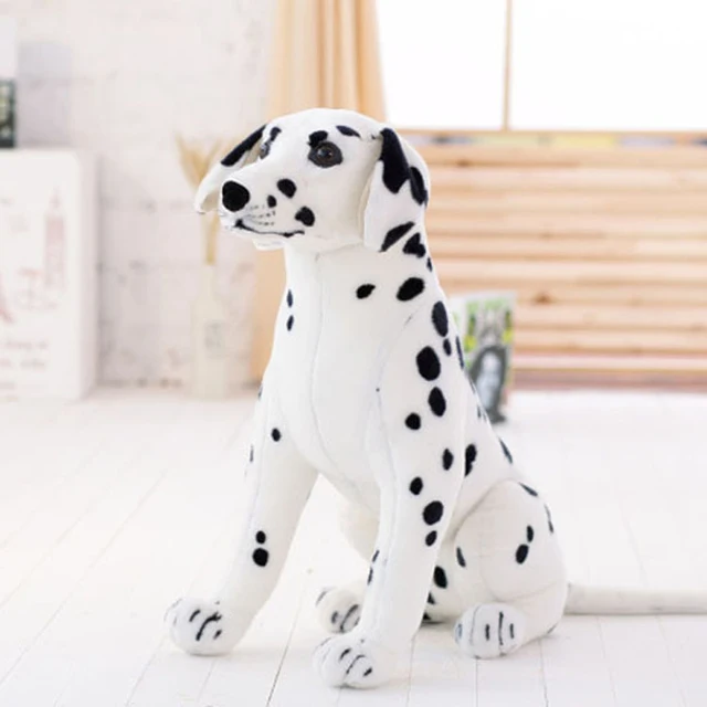 Peluche chien dalmatien en peluche, jouet de simulation d'angidog, animaux en peluche – Image 3