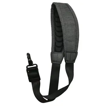 

New Saxophone Strap Alto Tenor Bari Soprano Sax Neck Strap Pressure Reducing Soft Padded with Metal Hook Dark Grey